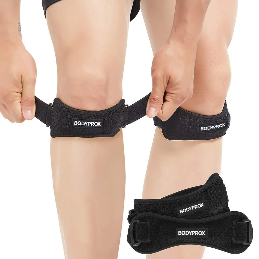 A knee strap used for Osgood Schlatter Disease