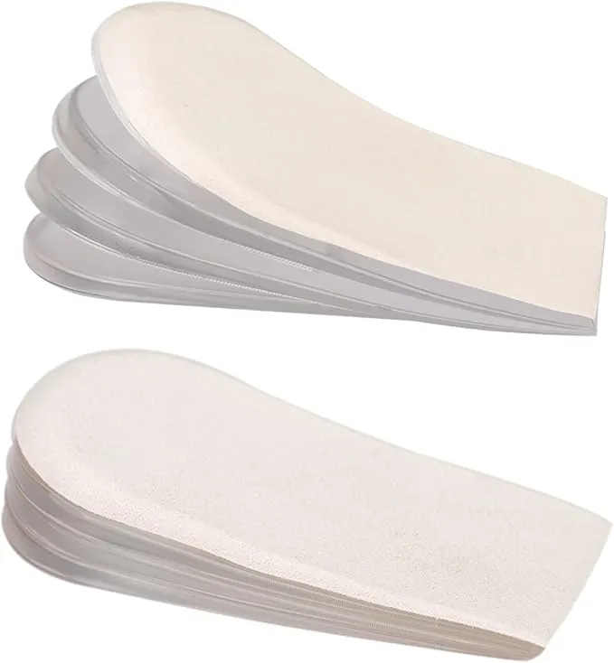 A pair of adjustable multi-layer heel lift inserts