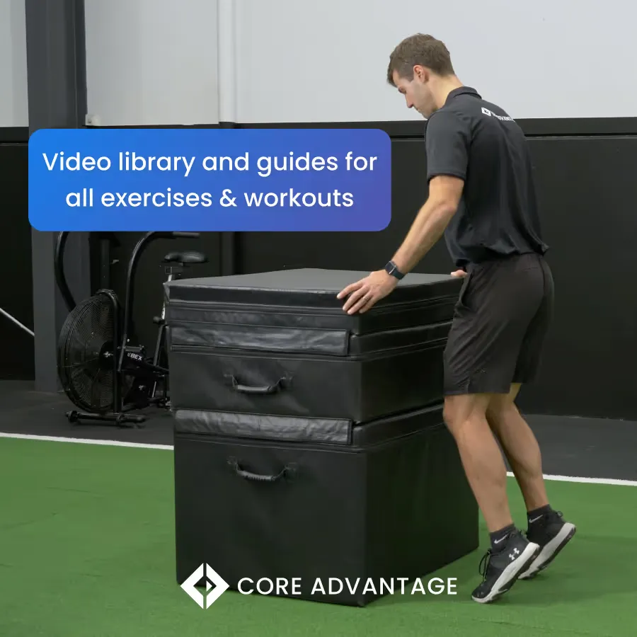 Video library and guides for all exercises and workouts